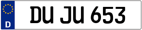 Truck License Plate